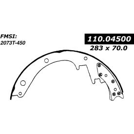 Centric Heavy Duty Brake Shoes, Centric Parts 112.04500