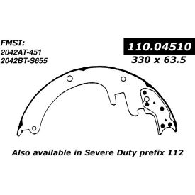 Centric Heavy Duty Brake Shoes, Centric Parts 112.04510