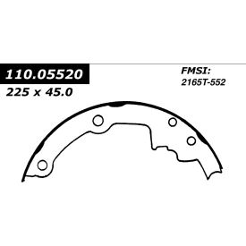 Centric Heavy Duty Brake Shoes, Centric Parts 112.05520