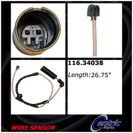 Centric Brake Pad Sensor Wires, Centric Parts 116.34038