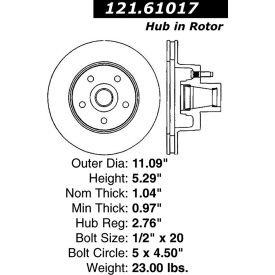 C-Tek Standard Brake Rotor, C-Tek 121.61017 C-Tek Standard Brake Rotor, C-Tek 121.61017