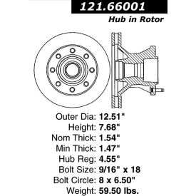 C-Tek Standard Brake Rotor, C-Tek 121.66001 C-Tek Standard Brake Rotor, C-Tek 121.66001