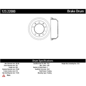 C-Tek Standard Brake Drum, C-Tek 123.22000