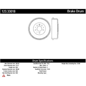 C-Tek Standard Brake Drum, C-Tek 123.33018