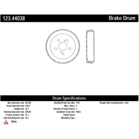 C-Tek Standard Brake Drum, C-Tek 123.44038