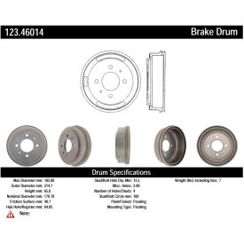 C-Tek Standard Brake Drum, C-Tek 123.46014