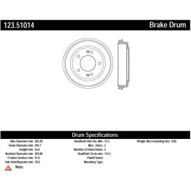 C-Tek Standard Brake Drum, C-Tek 123.51014
