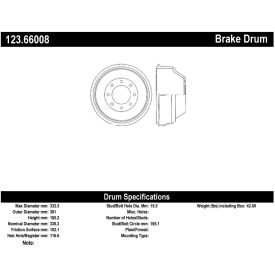 C-Tek Standard Brake Drum, C-Tek 123.66008