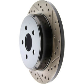 StopTech Sport Drilled/Slotted Brake Rotor; Rear Left, StopTech 127.63054L