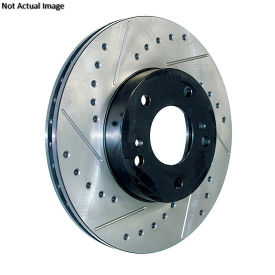 StopTech Sport Drilled/Slotted Brake Rotor; Front Right, StopTech 127.67038R StopTech Sport Drilled/Slotted Brake Rotor; Front Right, StopTech 127.67038R
