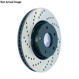 StopTech Sport Cross Drilled Brake Rotor; Rear Left, StopTech 128.20017L