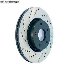 StopTech Sport Cross Drilled Brake Rotor; Front Left, StopTech 128.34098L StopTech Sport Cross Drilled Brake Rotor; Front Left, StopTech 128.34098L