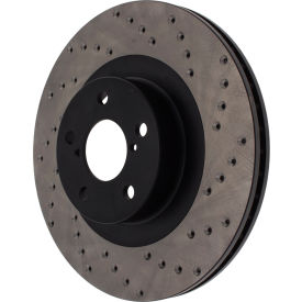 StopTech Sport Cross Drilled Brake Rotor; Front Left, StopTech 128.47018L