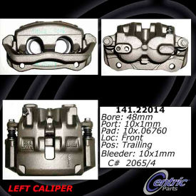 Centric Semi-Loaded Brake Caliper, Centric Parts 141.22014 Centric Semi-Loaded Brake Caliper, Centric Parts 141.22014