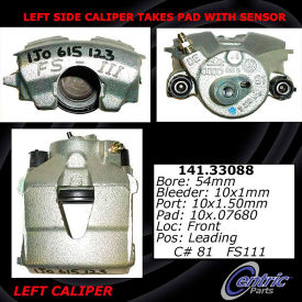 Centric Semi-Loaded Brake Caliper, Centric Parts 141.33088 Centric Semi-Loaded Brake Caliper, Centric Parts 141.33088