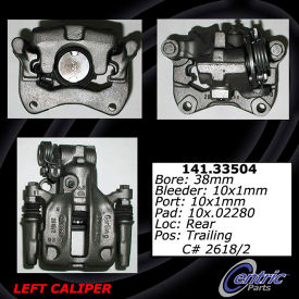 Centric Semi-Loaded Brake Caliper, Centric Parts 141.33504