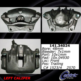 Centric Semi-Loaded Brake Caliper, Centric Parts 141.34024 Centric Semi-Loaded Brake Caliper, Centric Parts 141.34024