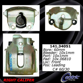 Centric Semi-Loaded Brake Caliper, Centric Parts 141.34051