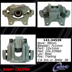Centric Semi-Loaded Brake Caliper, Centric Parts 141.34539 Centric Semi-Loaded Brake Caliper, Centric Parts 141.34539