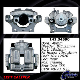 Centric Semi-Loaded Brake Caliper, Centric Parts 141.34590
