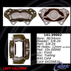 Centric Semi-Loaded Brake Caliper, Centric Parts 141.39002 Centric Semi-Loaded Brake Caliper, Centric Parts 141.39002