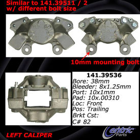 Centric Semi-Loaded Brake Caliper, Centric Parts 141.39536