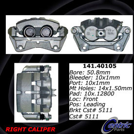 Centric Semi-Loaded Brake Caliper, Centric Parts 141.40105 Centric Semi-Loaded Brake Caliper, Centric Parts 141.40105
