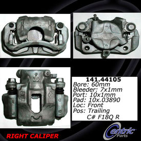 Centric Semi-Loaded Brake Caliper, Centric Parts 141.44105 Centric Semi-Loaded Brake Caliper, Centric Parts 141.44105