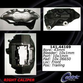Centric Semi-Loaded Brake Caliper, Centric Parts 141.44169 Centric Semi-Loaded Brake Caliper, Centric Parts 141.44169