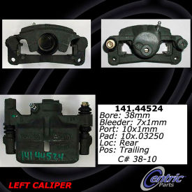 Centric Semi-Loaded Brake Caliper, Centric Parts 141.44524 Centric Semi-Loaded Brake Caliper, Centric Parts 141.44524