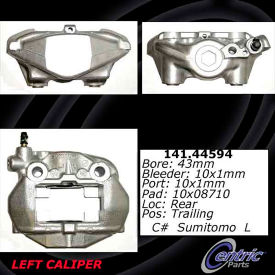 Centric Semi-Loaded Brake Caliper, Centric Parts 141.44594 Centric Semi-Loaded Brake Caliper, Centric Parts 141.44594