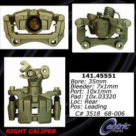 Centric Semi-Loaded Brake Caliper, Centric Parts 141.45551