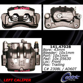 Centric Semi-Loaded Brake Caliper, Centric Parts 141.47028