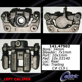 Centric Semi-Loaded Brake Caliper, Centric Parts 141.47502