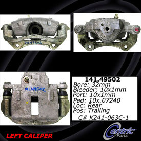 Centric Semi-Loaded Brake Caliper, Centric Parts 141.49502 Centric Semi-Loaded Brake Caliper, Centric Parts 141.49502