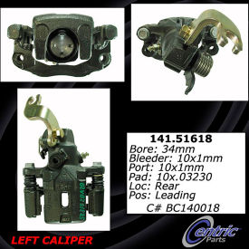 Centric Semi-Loaded Brake Caliper, Centric Parts 141.51618