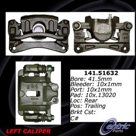 Centric Semi-Loaded Brake Caliper, Centric Parts 141.51632 Centric Semi-Loaded Brake Caliper, Centric Parts 141.51632