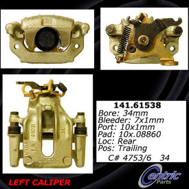 Centric Semi-Loaded Brake Caliper, Centric Parts 141.61538 Centric Semi-Loaded Brake Caliper, Centric Parts 141.61538