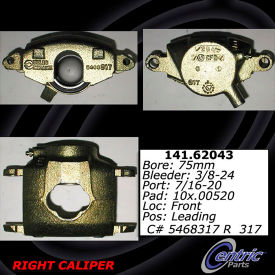 Centric Semi-Loaded Brake Caliper, Centric Parts 141.62043
