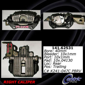 Centric Semi-Loaded Brake Caliper, Centric Parts 141.62531