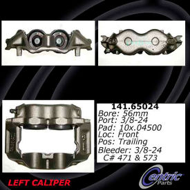 Centric Semi-Loaded Brake Caliper with New Phenolic Pistons, Centric Parts 141.65024 Centric Semi-Loaded Brake Caliper with New Phenolic Pistons, Centric Parts 141.65024