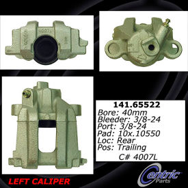Centric Semi-Loaded Brake Caliper, Centric Parts 141.65522 Centric Semi-Loaded Brake Caliper, Centric Parts 141.65522