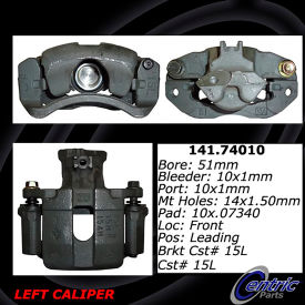 Centric Semi-Loaded Brake Caliper, Centric Parts 141.74010 Centric Semi-Loaded Brake Caliper, Centric Parts 141.74010