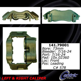 Centric Semi-Loaded Brake Caliper, Centric Parts 141.79001