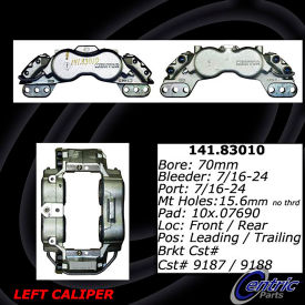 Centric Semi-Loaded Brake Caliper with New Phenolic Pistons, Centric Parts 141.83010 Centric Semi-Loaded Brake Caliper with New Phenolic Pistons, Centric Parts 141.83010