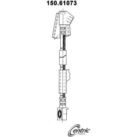 Centric Brake Hose, Centric Parts 150.61073