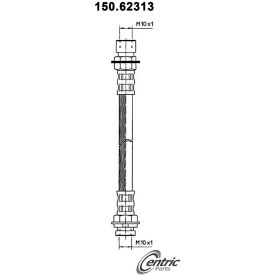 Centric Brake Hose, Centric Parts 150.62313 Centric Brake Hose, Centric Parts 150.62313