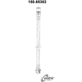Centric Brake Hose, Centric Parts 150.65302 Centric Brake Hose, Centric Parts 150.65302