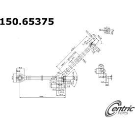 Centric Brake Hose, Centric Parts 150.65375 Centric Brake Hose, Centric Parts 150.65375