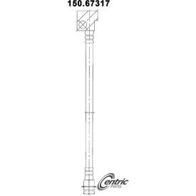 Centric Brake Hose, Centric Parts 150.67317 Centric Brake Hose, Centric Parts 150.67317